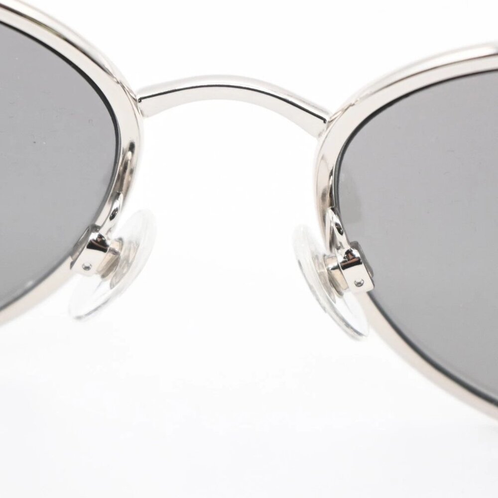 CHANEL CC Logo Sunglasses Eye Wear Mirror Lenz Plastic Metal Silver 4206 36RL592 - Picture 5 of 14